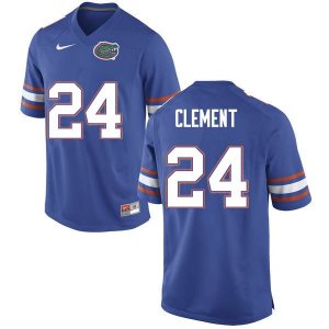 Men's Florida Gators #24 Iverson Clement NCAA Nike Blue Authentic Stitched College Football Jersey EOD6762OV